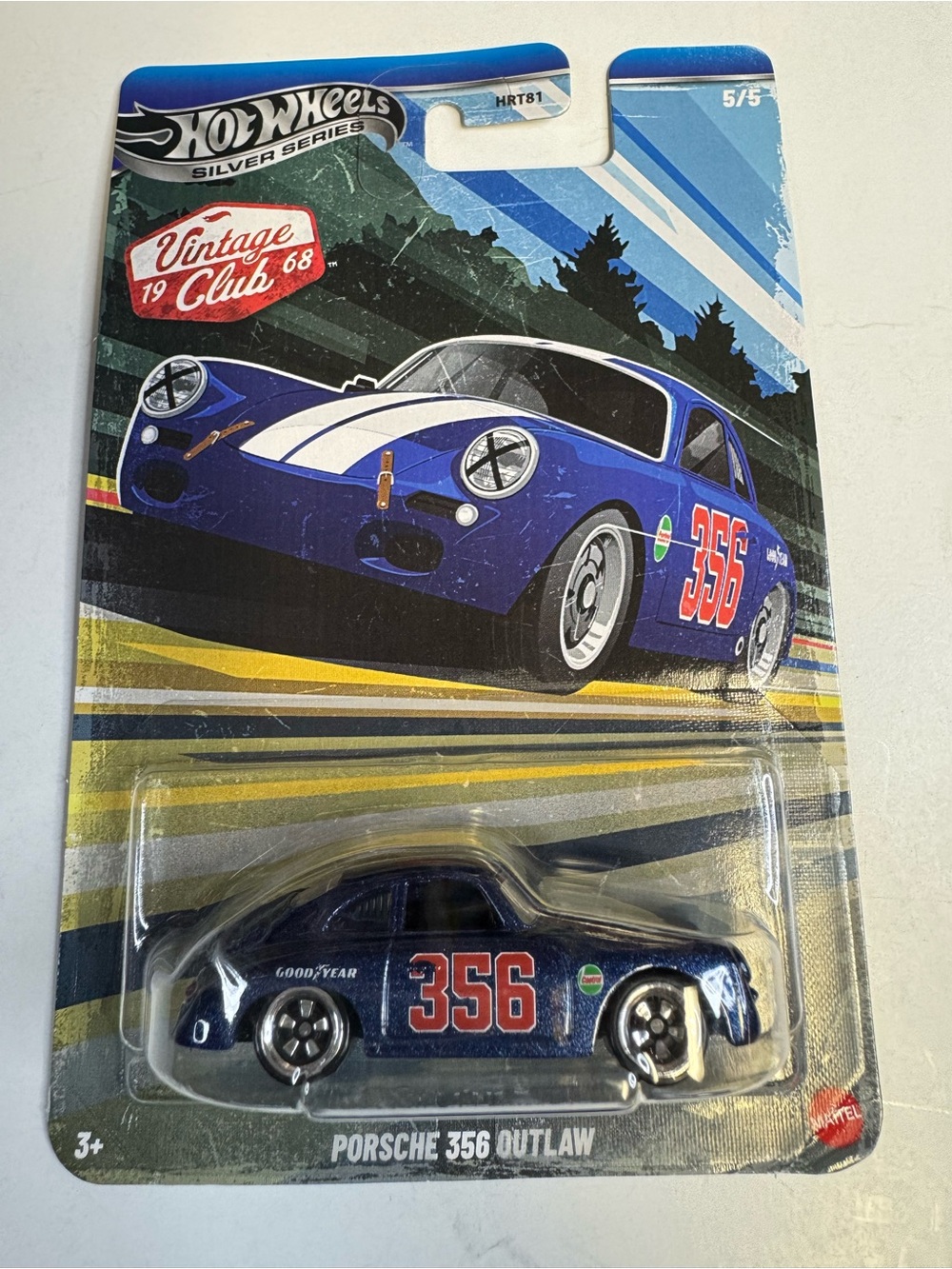 Hot Wheels Silver Series Porsche 356 Outlaw Vintage 1968 Club 5/5